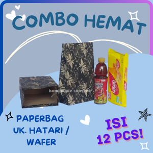 

Tas Souvenir Kertas Ukuran Wafer Motif 15x8x25 cm - 12 Pcs, Cocok untuk Hadiah & Tas Kado