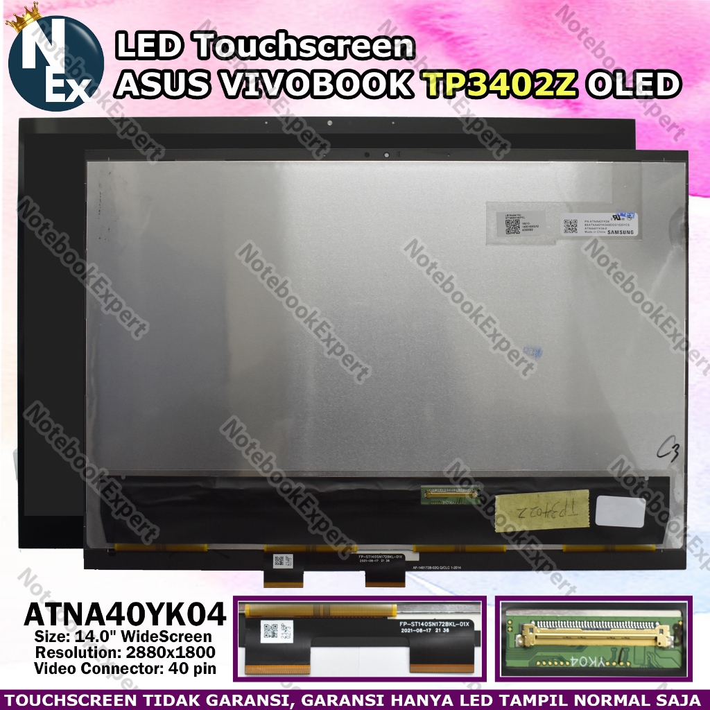 LED Touchscreen Asus Vivobook S14 Flip TP3402Z OLED