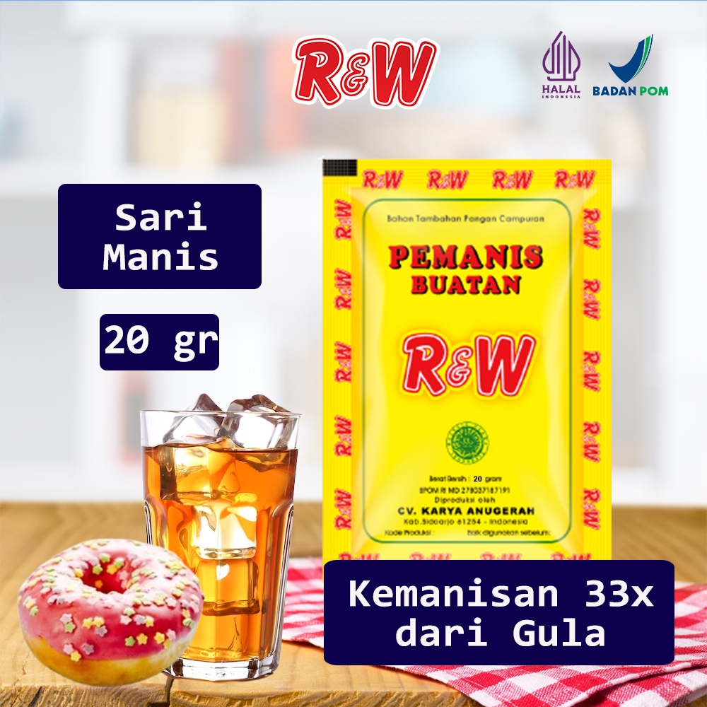 

Sari Manis Pemanis Buatan Sodium Super Rajawali R&W RW 20 gr