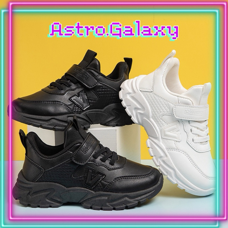 [ KIDS ] Sepatu Sekolah Anak Sepatu Hitam Import Sneakers Murah