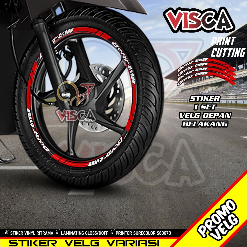 Stiker Velg List Velg Motor Stiker Velg Beat A03