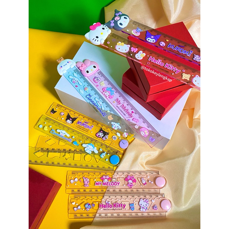 

KEY - Penggaris Anak Motif Sanrio Hellokitty Mymelody Kuromi Cinnamorol