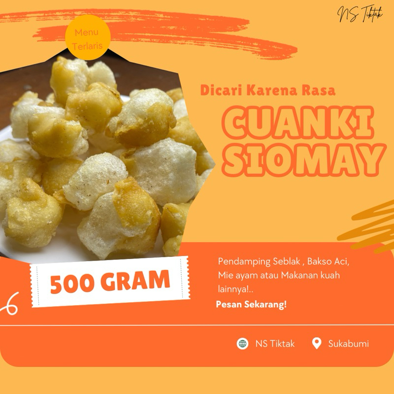 

Cuanki Siomay 500gram - NS Tiktak