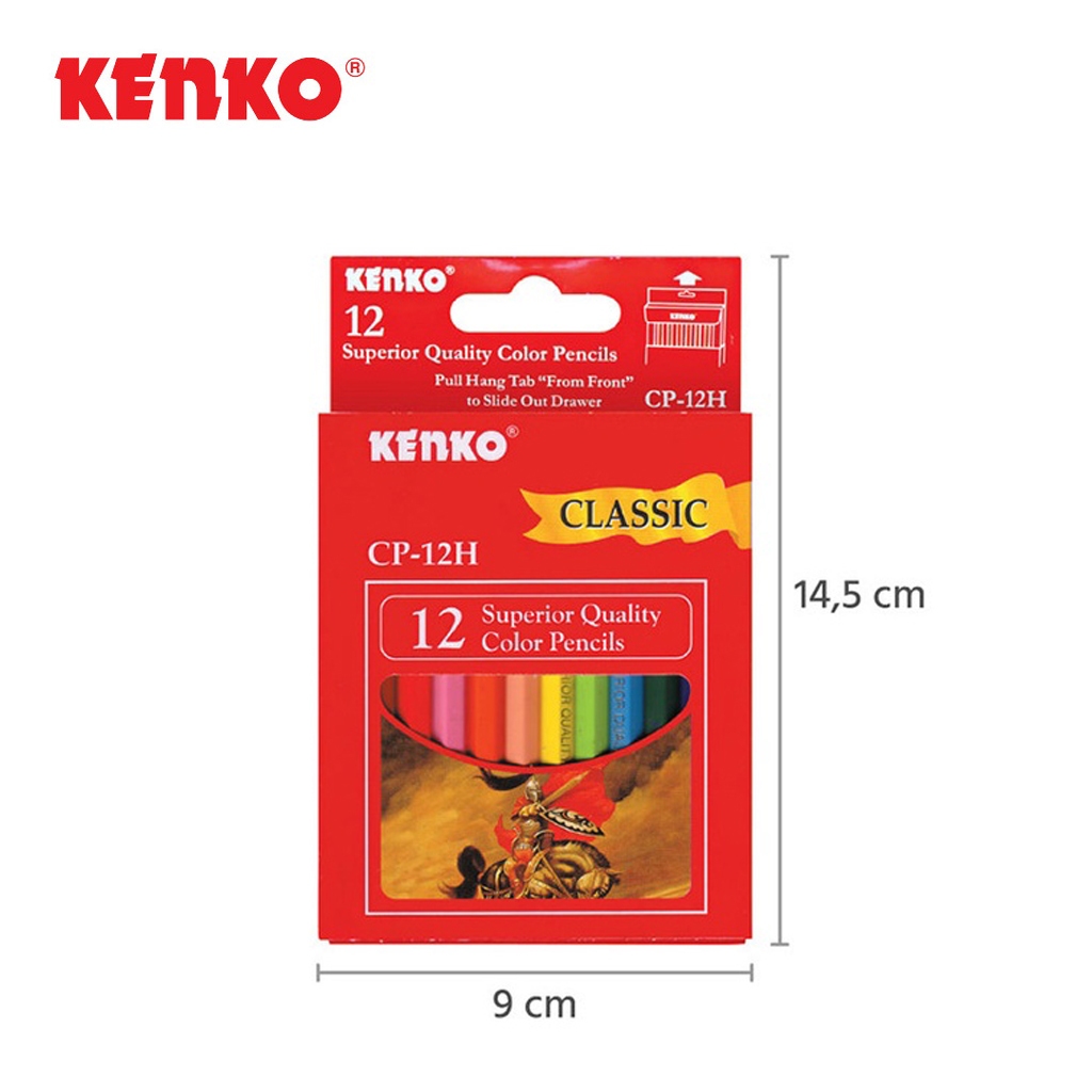 

Pensil Warna KENKO 12 Warna Pendek CP-12H / Pensil Mewarnai / Coloring Pencil KECIL