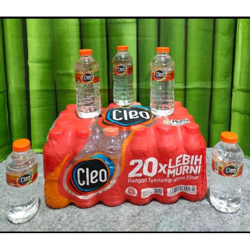 

Air minum Cleo kemasan botol 220ml