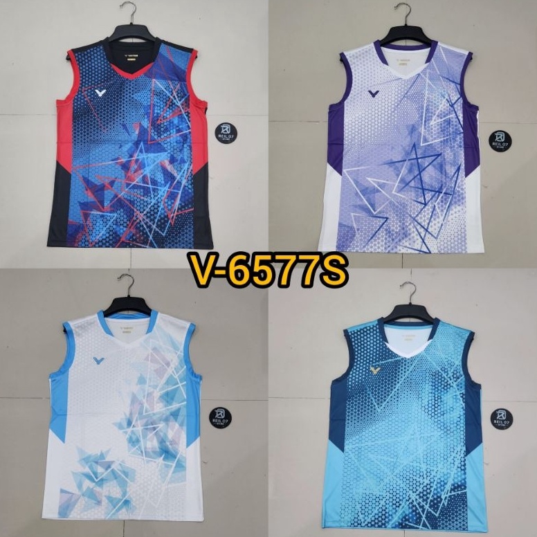 V6577S KAOS BADMINTON VICTOR SINGLET BAJU BULUTANGKIS JERSEY OLAHRAGA KODE L4R9