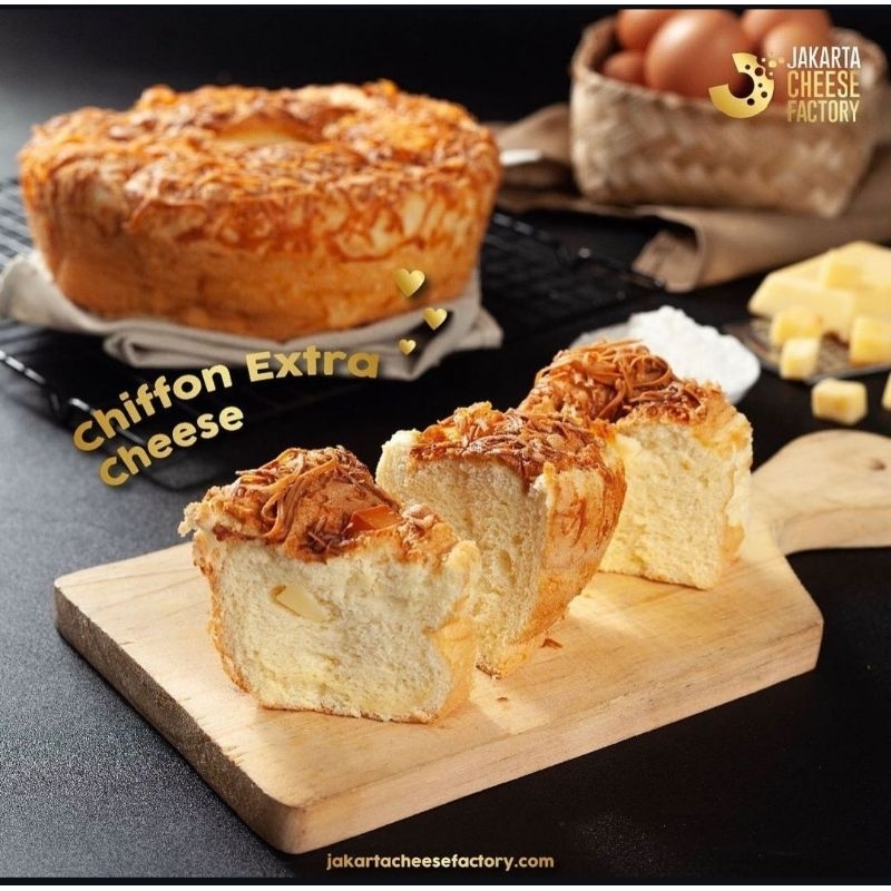 CHIFFON EXTRA CHEESE cake by Jakarta cheese factory