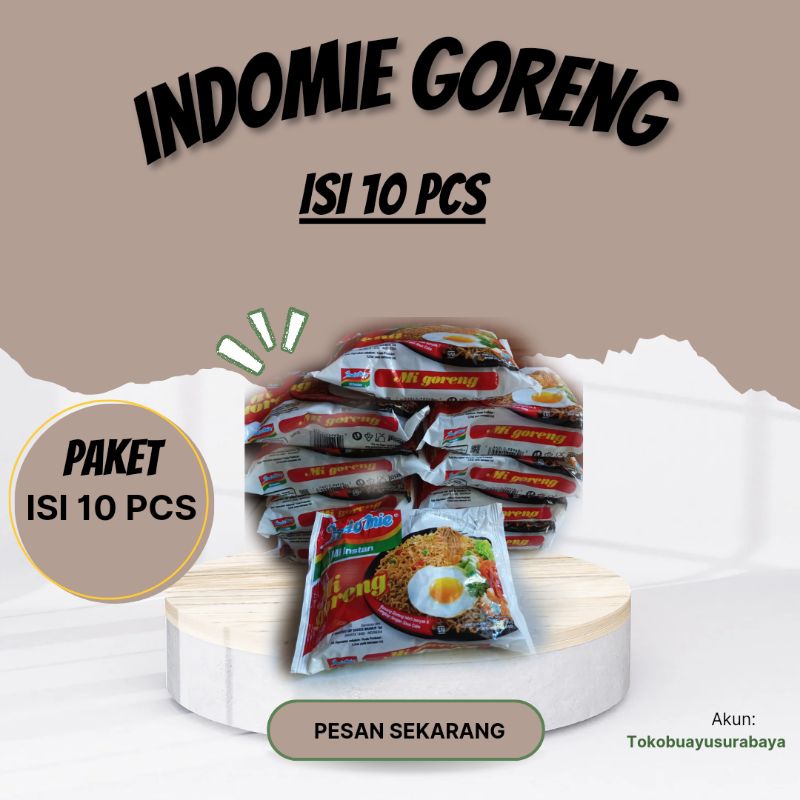 

Paket Indomie Goreng isi 10Pcs