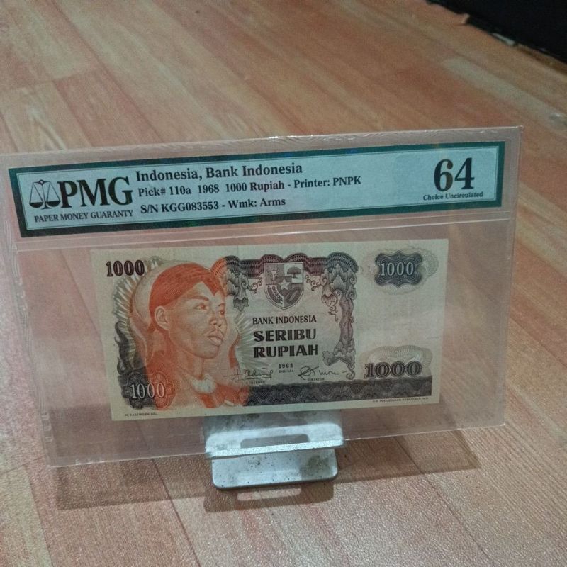 1000 Soedirman 1968 PMG skor 64 KGG083553