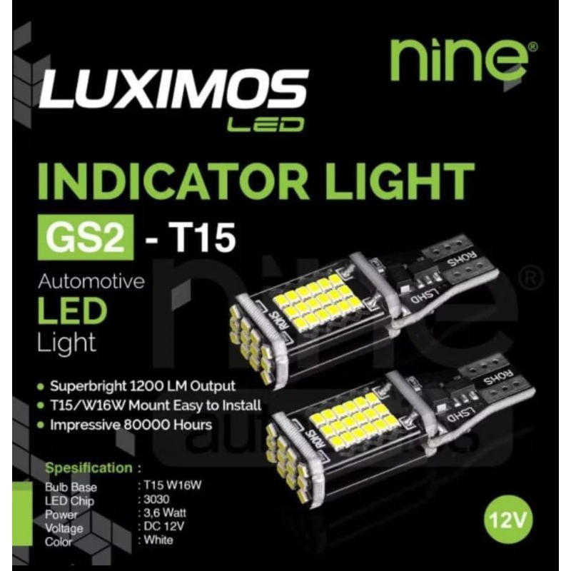 LED T10/T15/T16 CS1 45TITIK dan GS2 48titik ORI LUMINOUS