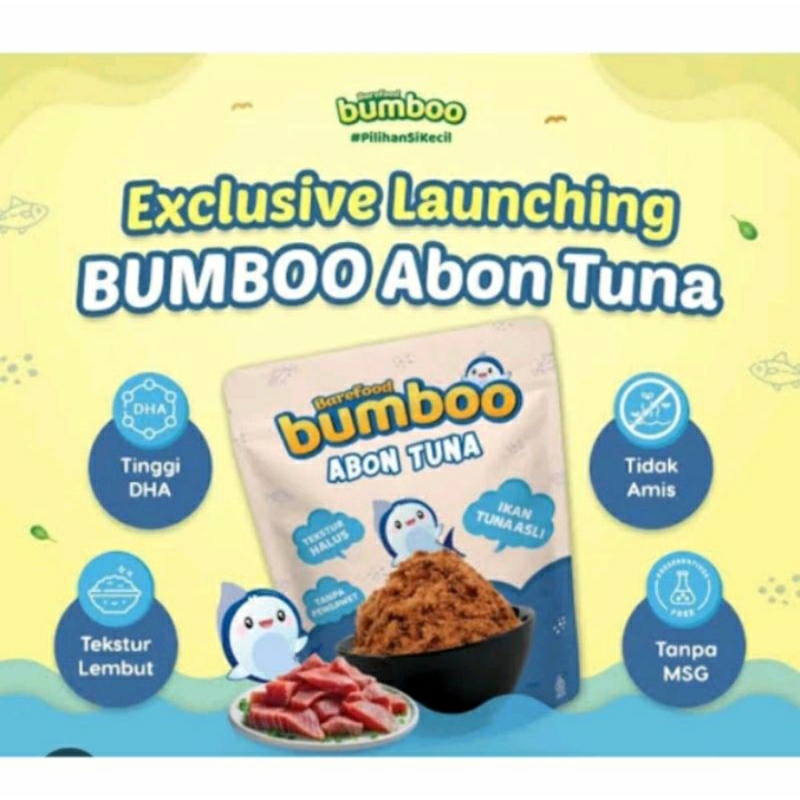 

BAREFOOD BUMBOO Abon Tuna MPASI tanpa MSG & Pengawet - Abon Tuna Bumboo Abon MPASI Bayi 100g