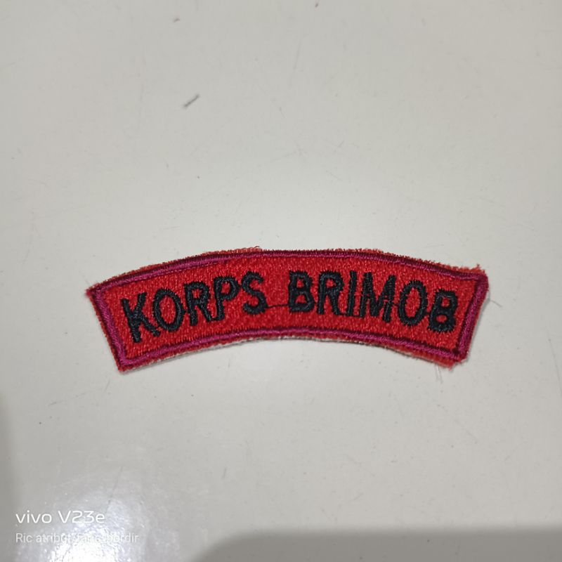 BET BORDIR LOGO LAMBANG BRIMOB LOKASI KORPS BRIMOB