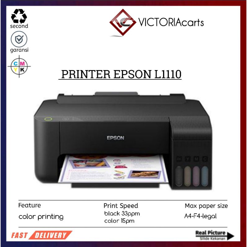di jual printer epson l1110 second normal siap pakai
