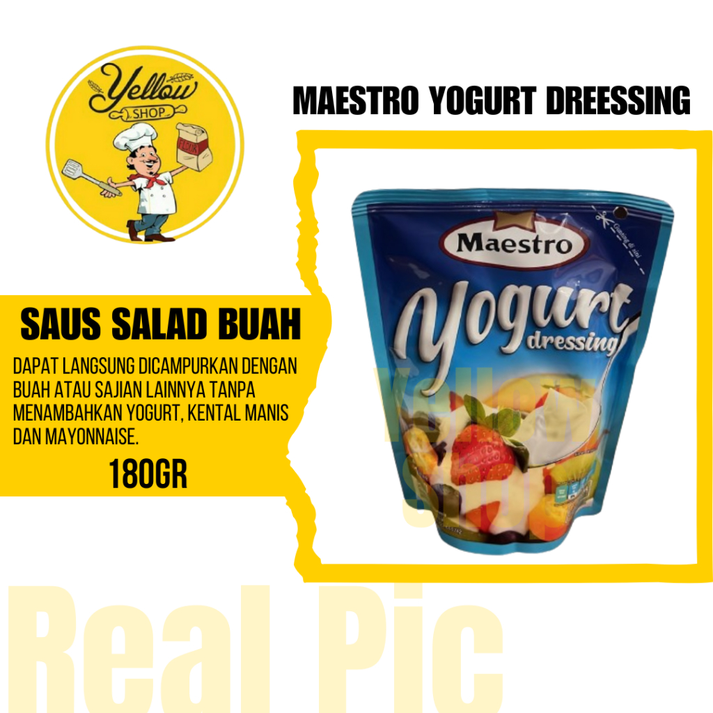 

MAESTRO YOGHURT DRESSING 180GR | SAUS SALAD BUAH