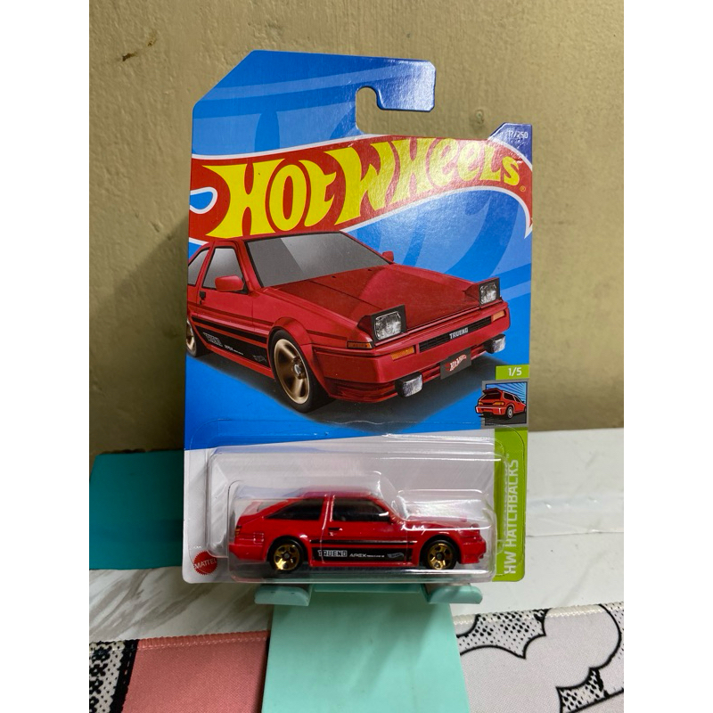 HOTWHEELS AE86 SPRINTER TRUENO RED