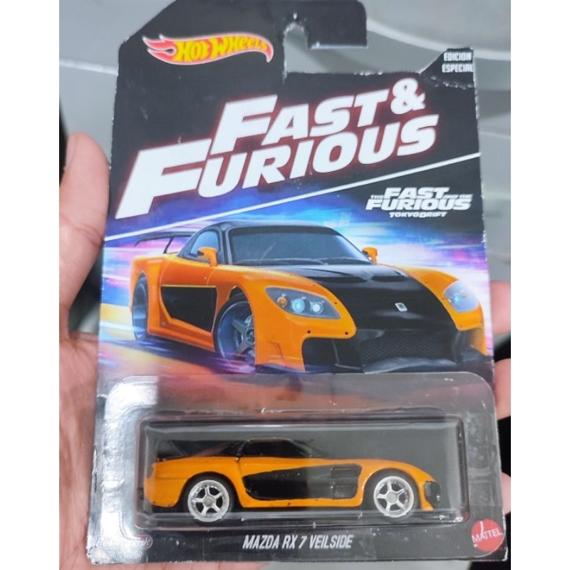Hotwheels Fast Furious Mazda Rx 7 Veilside Tokyo drift Han Custom