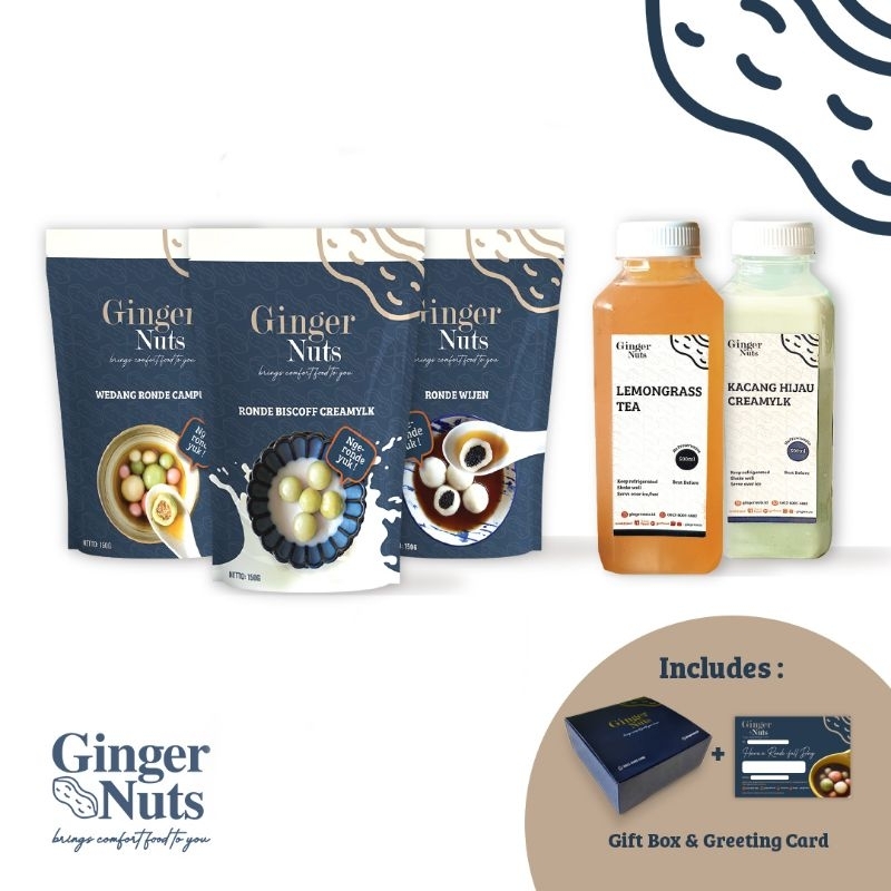 

Gift Set Hampers (3 Frozen Ronde & 2x500 ml Drinks) - Gift Box