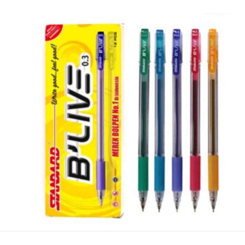 

bolpen standard BLIVE hitam bijian