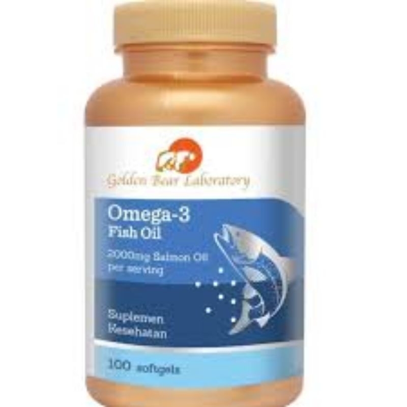 Golden Bear Laboratory Salmon Omega-3 Omega 3 Omega3 Natural isi 100