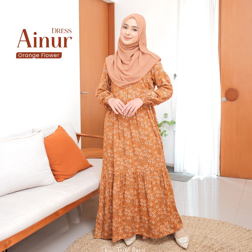 KODE T5Y Tachi Fashion  Gamis Menyusui Gamis Homedress II Ainur Dress Dress Only