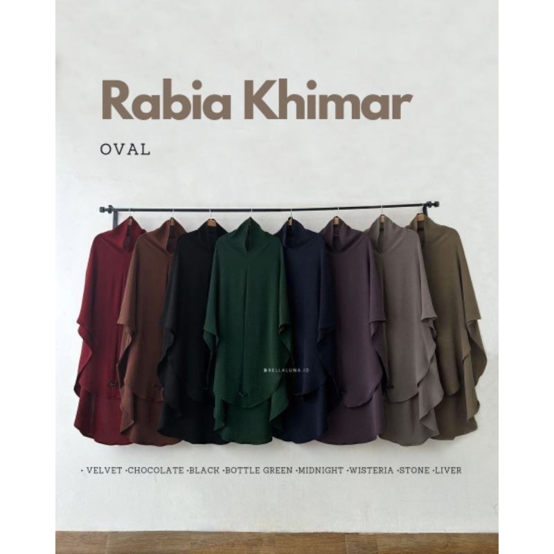 Rabia Khimar Oval Bellaluna.Id