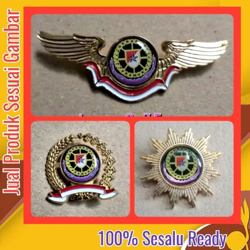 bros pin pembina pramuka kmd kml wing ring pelatih