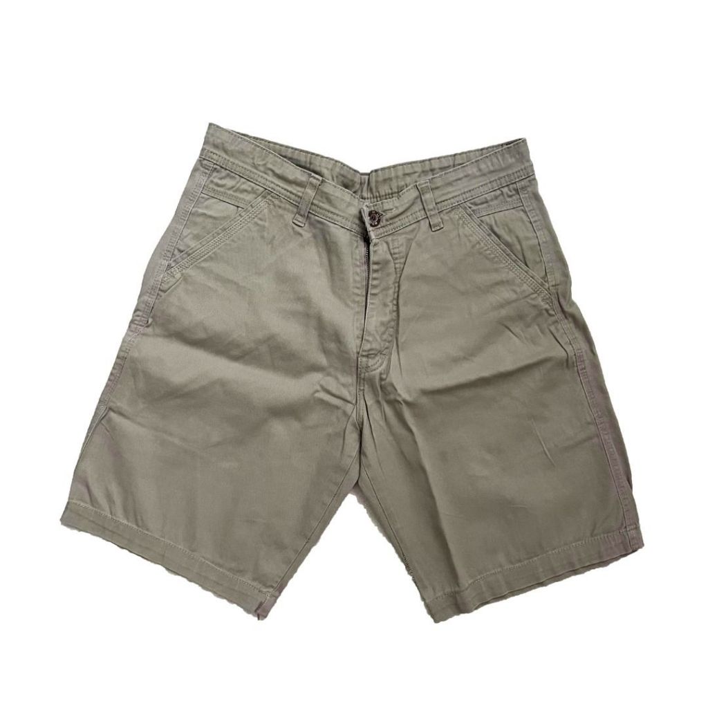 CELANA PENDEK PRIA BRAND LOKAL CHINO CREAM KHAKI - SIZE M (NOT UNIQLO NOT ZARA NOT HNM NOT PULLNBEAR