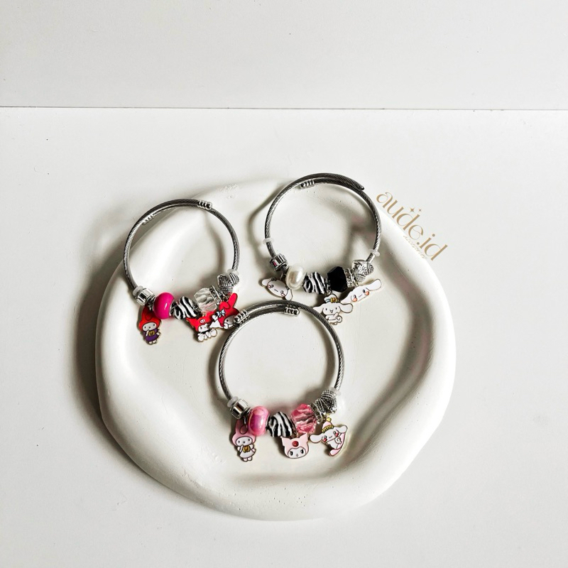 AUDE - Gelang Pandora Sanrio | Gelang Pandora | Gelang Pandora Premium | Gelang Karakter | Gelang Pa