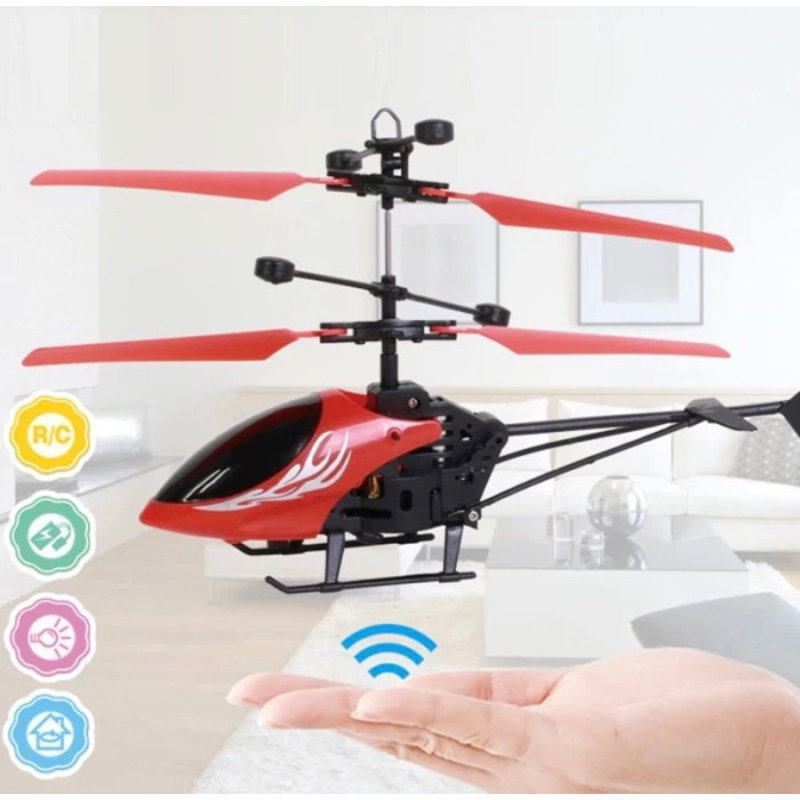 HELIKOPTER MAINAN ANAK SENSOR TANGAN - MAINAN HELIKOPTER TERBANG