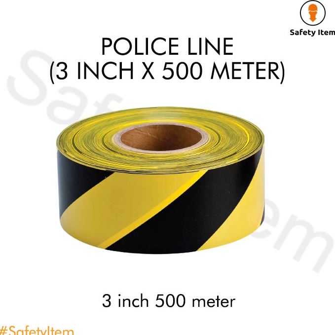 KODE C7A Police Line 3 inchi 5 meter  Police Line 3 inch 5 m  Garis Polisi 3 5m