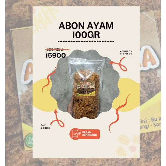 

Abon ayam Arga Putra 100gr