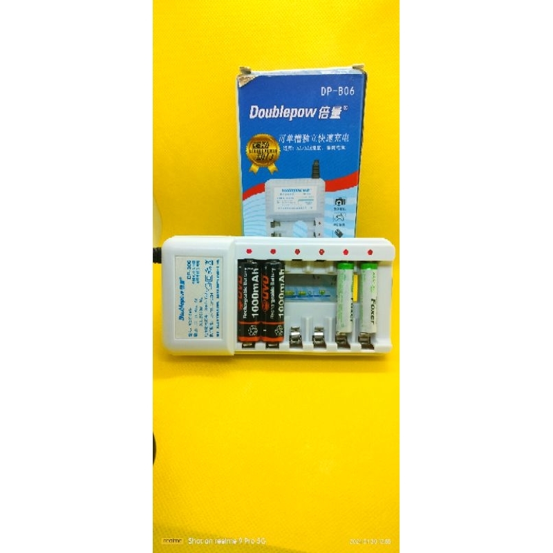 DOUBLEPOW Charger Baterai 6 slot for AA AAA - DP-B06