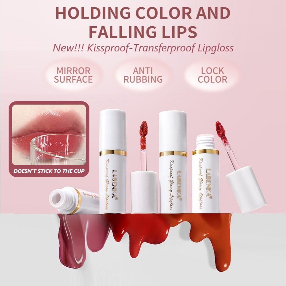 Kissproof-Transferproof Glossy Lipgloss LBK-L01