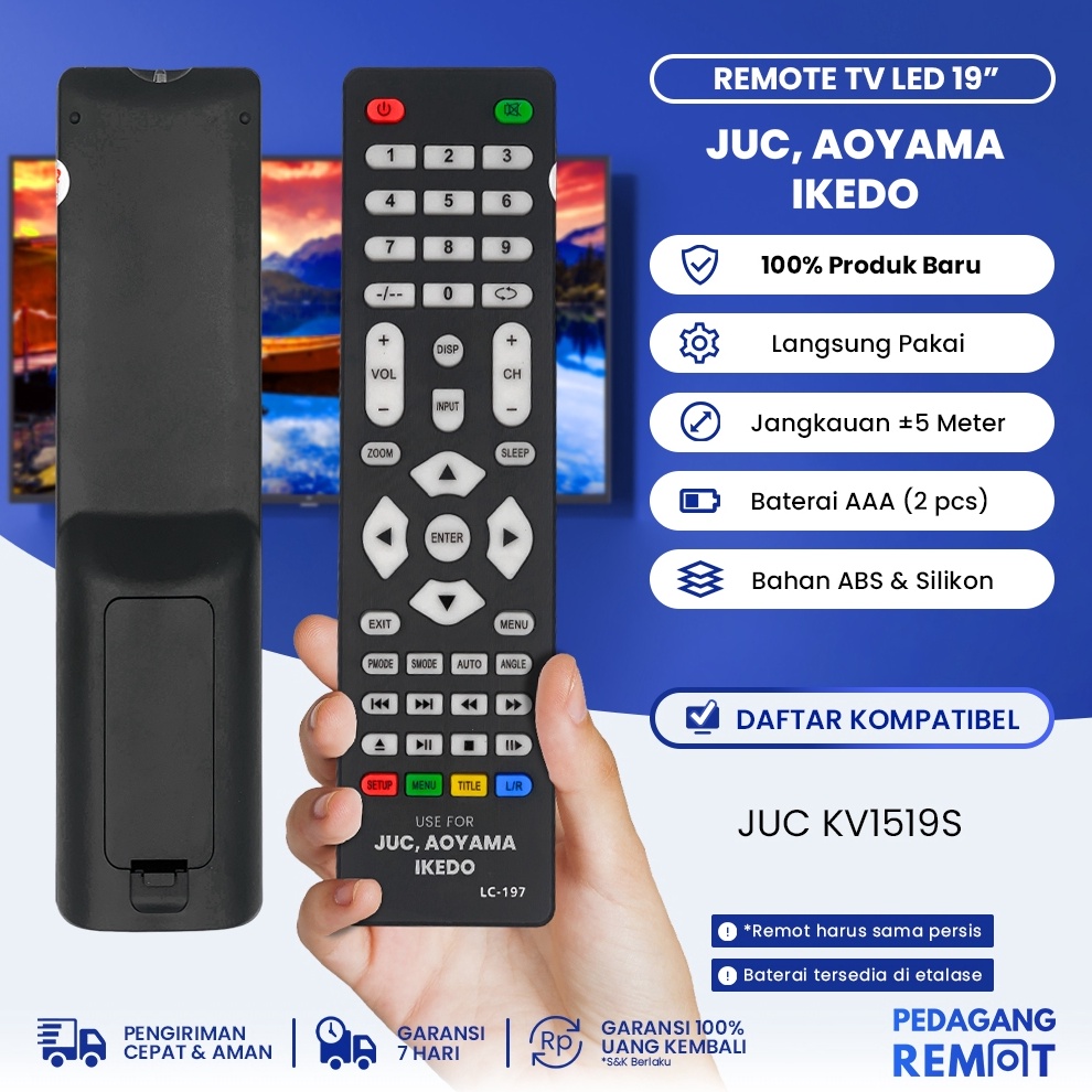 GEBYAR PROMO Remot Remote TV JUC LCD LED 19 KV1519S