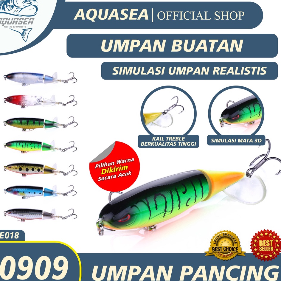 Borong Hemat  AQUASEA Lure Umpan Pancing Ikan 14g9cm Umpan Casting Putar Ekornya Lure Umpan Memancin