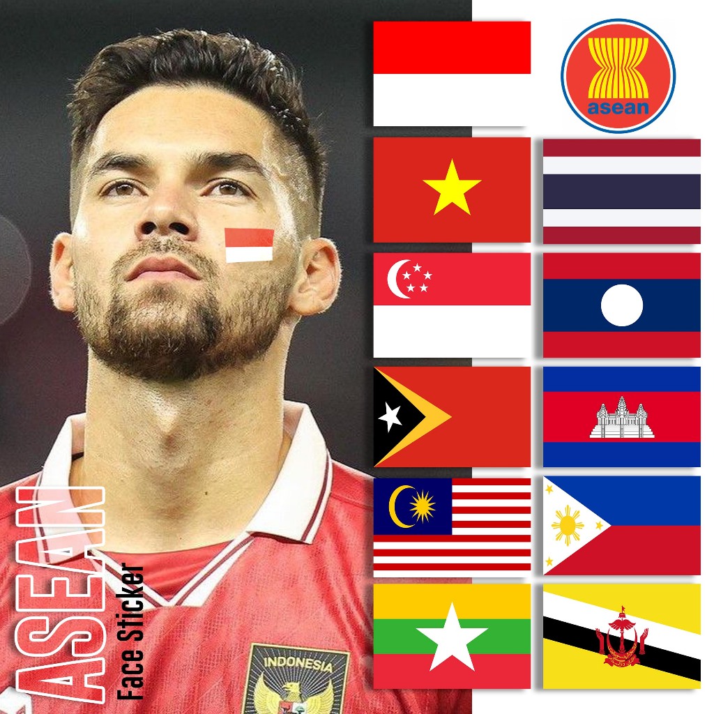 

Sticker Pipi Gambar Bendera 11 Negara Asia Tenggara
