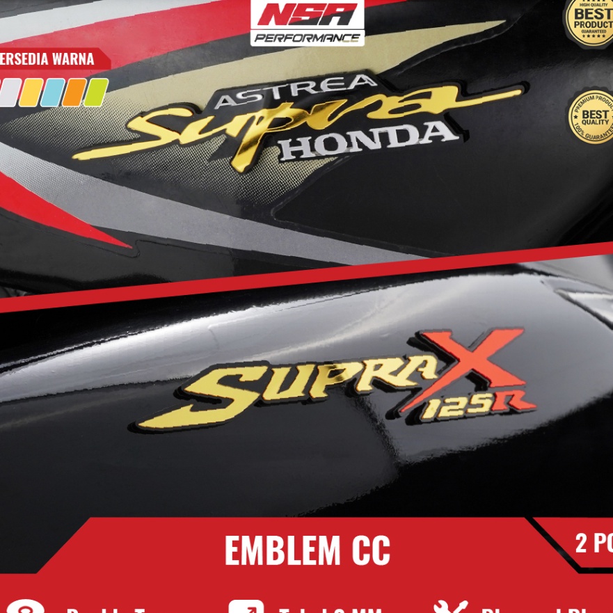 Pilihan NSA EMBLEM MOTOR SUPRA X 125 SUPRA OLD SUPRA HONDA EMBLEM DASI SUPRA STIKER MOTOR EMBLEM MOT