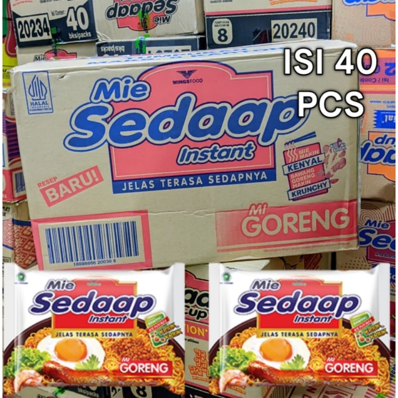 

MIE SEDAP MI GORENG 1 DUS ATAU 1 KARTON ISI 40 PCS