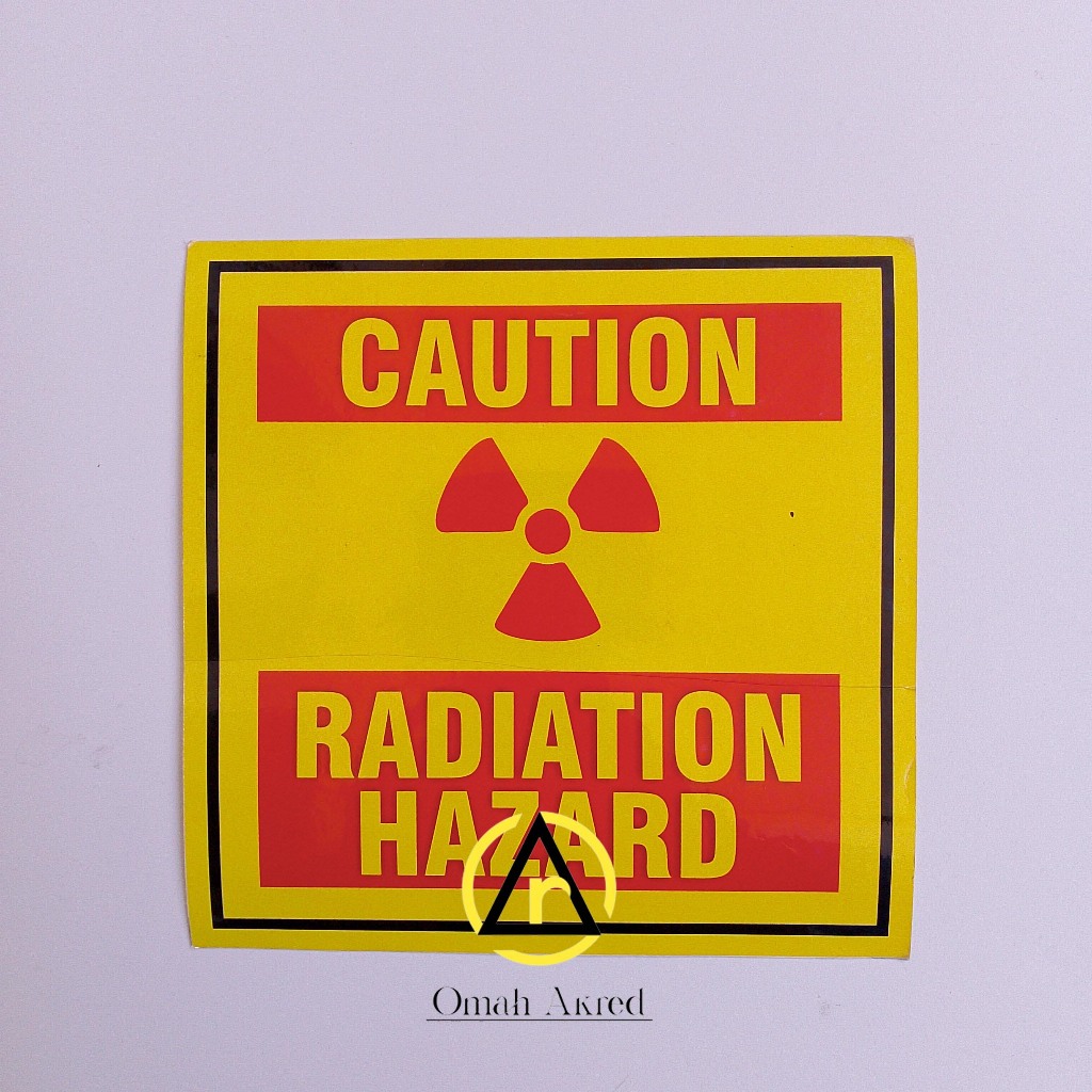 

Stiker Radiation Hazard - Stiker Limbah K3 - Stiker vinyl