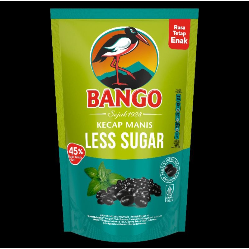 

Bango kecap manis Less sugar 520ml