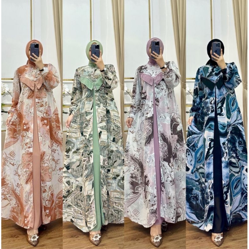 damla id gamis milea dress produk laku fashion