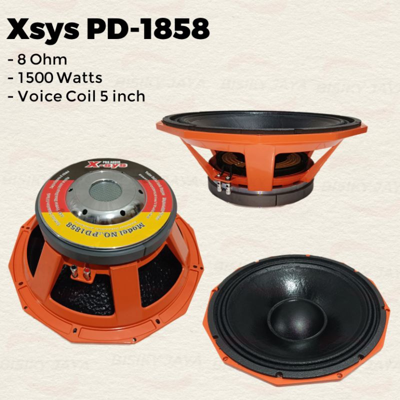 Speaker Xsys 18 PD 1858 Original Speaker 18 inch Xsys PD1858