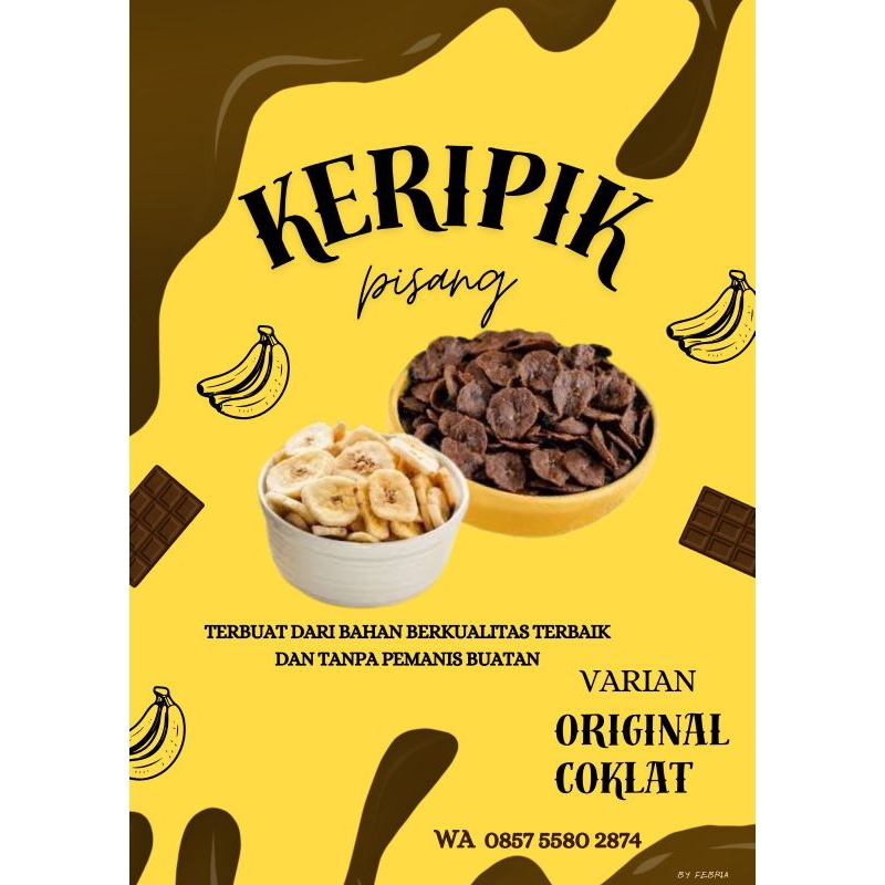 

keripik pisang coklat