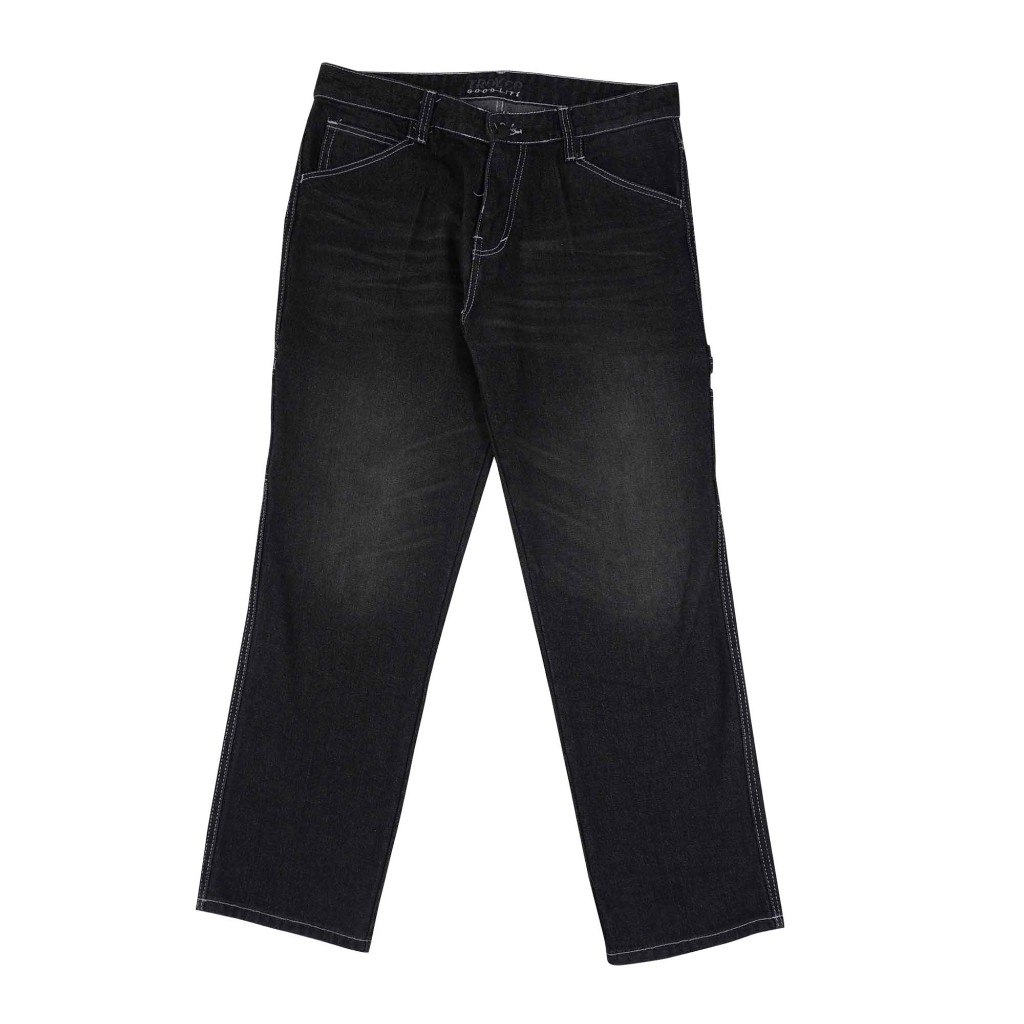 Troy Company Carpenter Pants Jeans Celana Panjang Denim Washed Black CJ 131