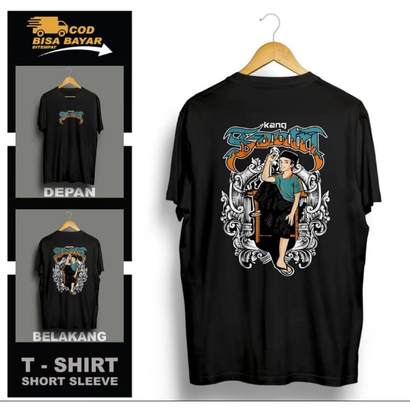 KAOS KANG SANTRI CORAK HIJAU ORANYE SABLON DTF