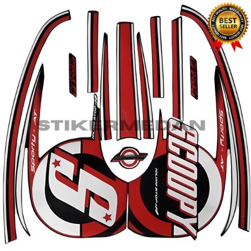 Stiker Striping Honda Scoopy Sporty 2015 - List Stiker Motor Scoopy Sporty 2015 terlaris&termurah