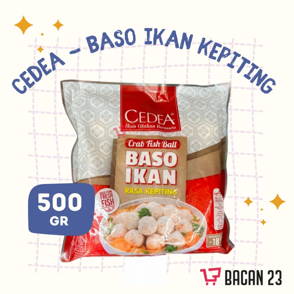 

Cedea Baso Ikan Kepiting ( 500 gr ) / Bakso Kepiting Beku / Bacan 23