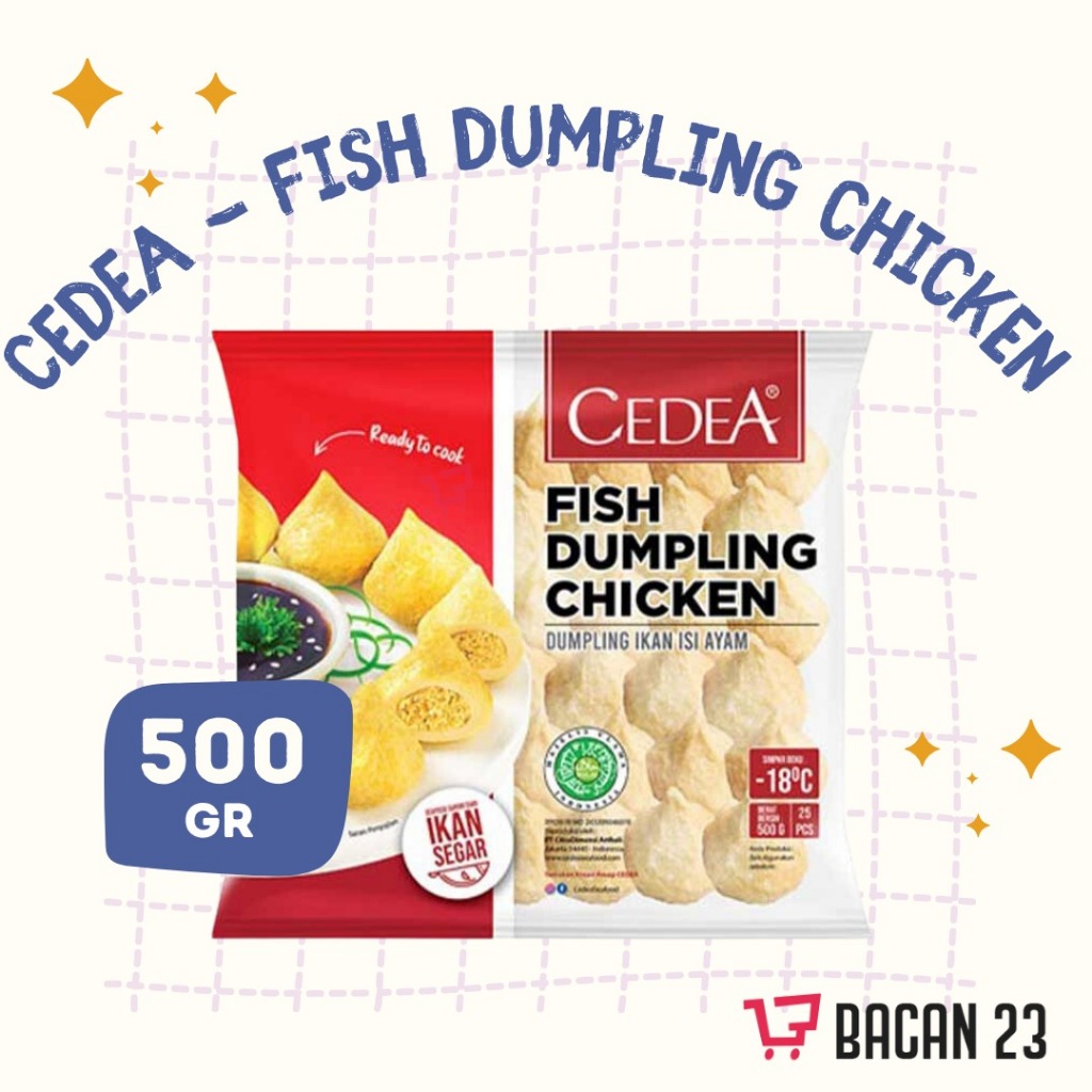 

Cedea Fish Dumpling Chicken (500gr) / Bakso Ikan Pangsit Ayam Frozen Food / Bacan23 - Bacan 23