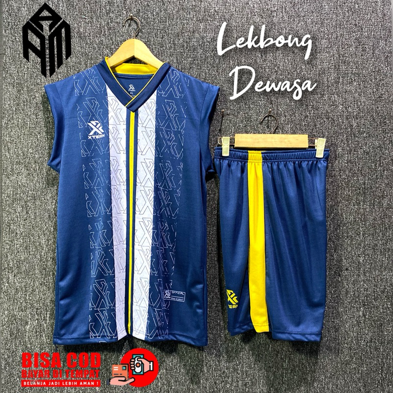 BESTPROMO SETELAN SINGLET DEWASA KAOS OLAHRGA VOLLY BAJU BULUTANGKIS PRIA WANITA SET BAJU CELANA