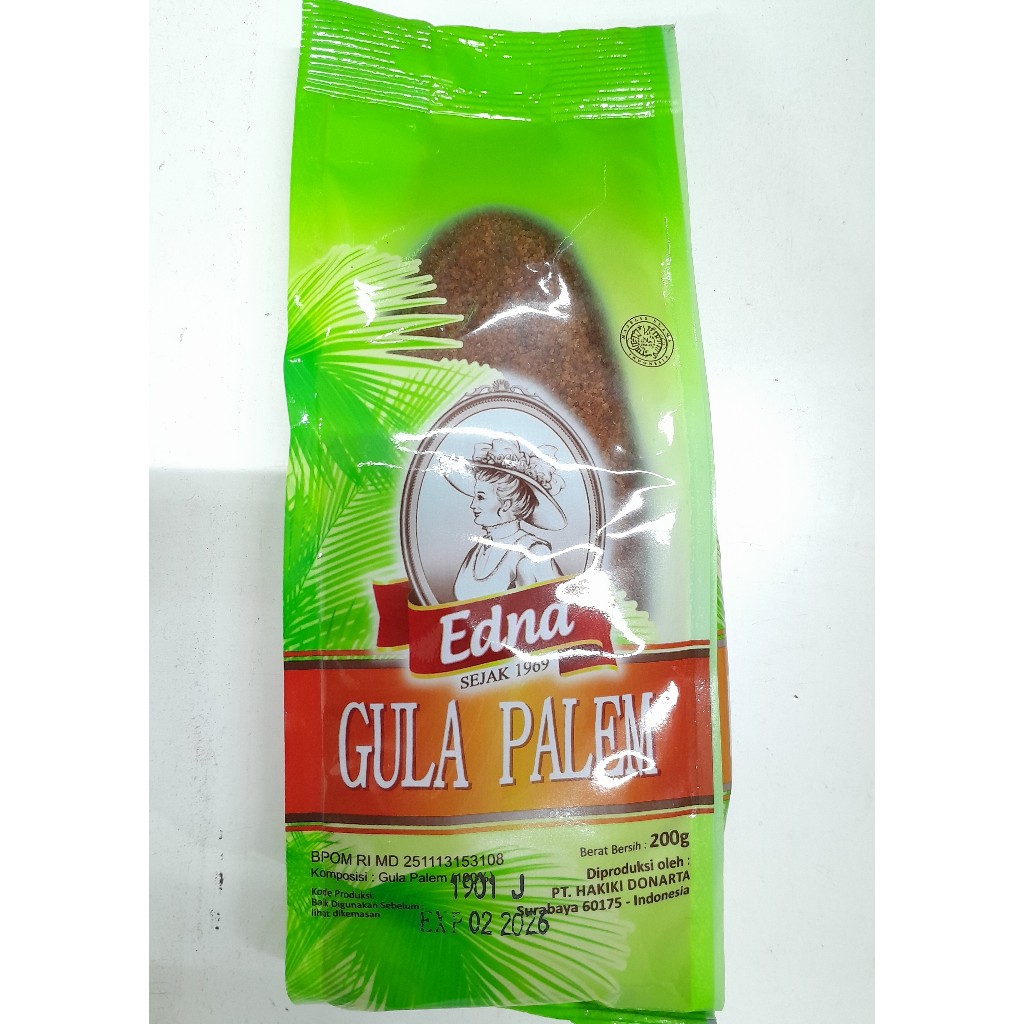 

Edna Gula Palem Bubuk 200 gr